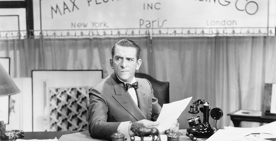 Man sitting at his desk